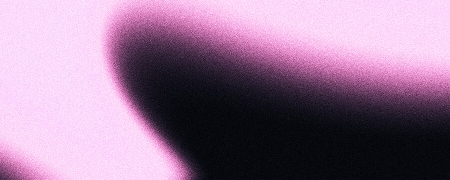 Dark blur pink grainy background blurred glowing soft pastel light shape on dark backdrop, noise texture header, poster, wallpaper design