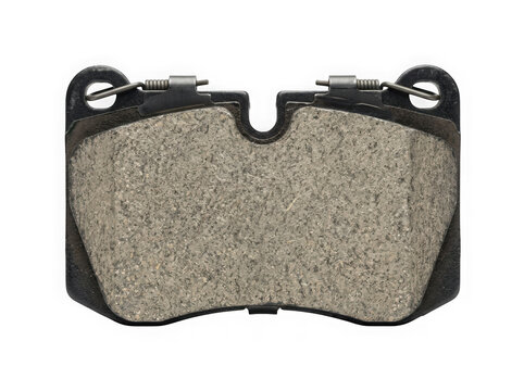 car disc brake pad automotive friction replacement part isolated on transparent background