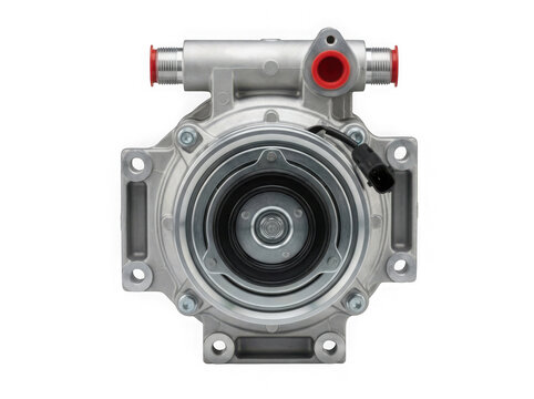 car engine water pump cooling system automotive part isolated on transparent background