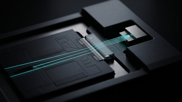 Laser-Augmented Silicon Photonic Chip with Integrated Optical Coupling 
