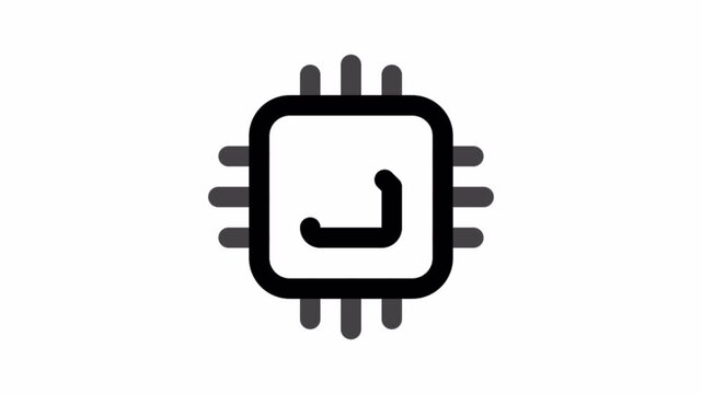 animated icon processor 
