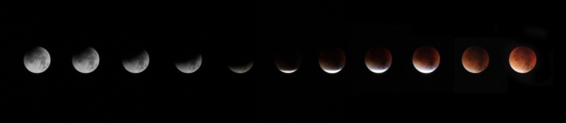 Proceso eclipse de luna. © NURIA