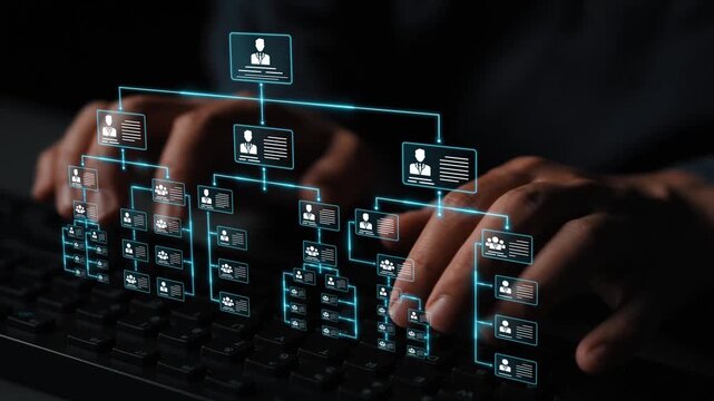 Corporate org chart and team structure show hierarchy, team, and structure for clear organization, management, and operational planning Marrow