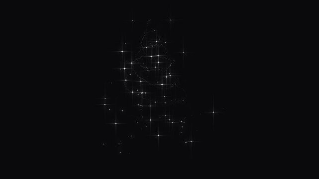Glitter write sparkling lights,christmas tree covered with glitter ornaments,4k elegant holiday atmosphere,magical holiday particles floating across a black background