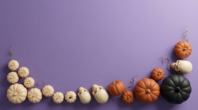 A spooky and delightful halloween scene featuring pumpkins and autumnal colors perfect for celebrations