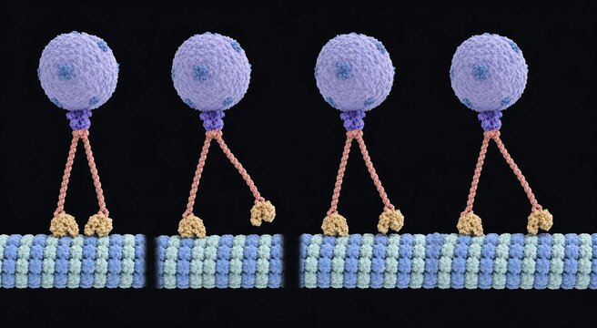 Kinesin Motor Protein Walking on Microtubule