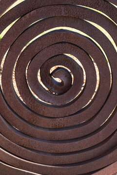 Rusted Metal in Tight Spiral