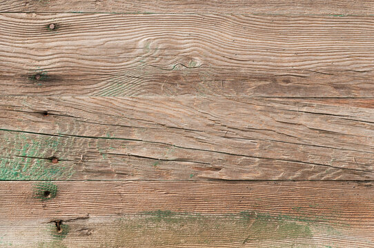 Treated Wood Boards Aged and Worn