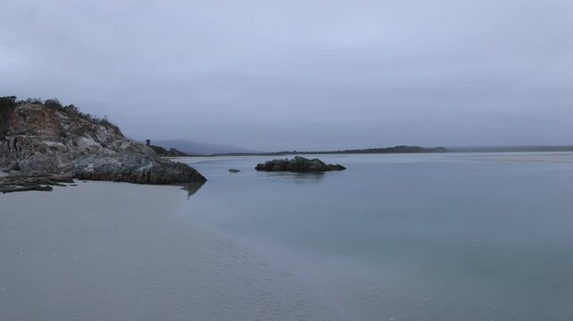 Grotto Lagoon and coastline at sunrise, Hermanus, South Africa