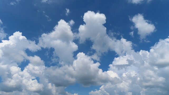 Beautiful cloudscape in blue sky