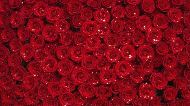 Background of red roses