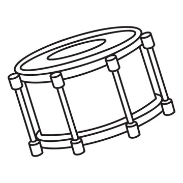 vector illustration of drum