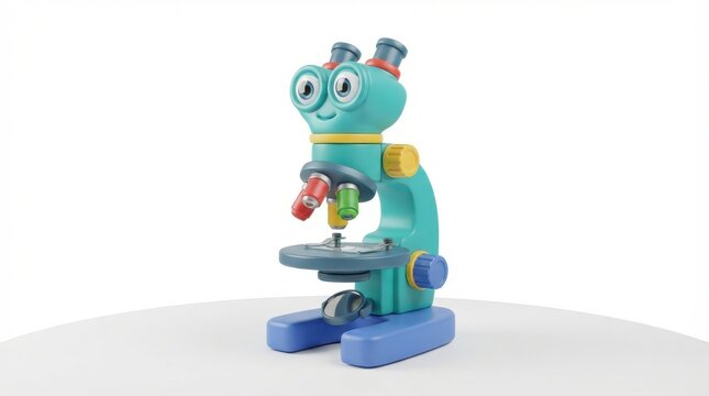 Cute cartoon microscope toy for kids education and science