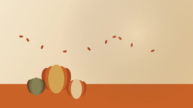 Animated Flat Design Illustration of Flying Insects Buzzing Around Fresh Fruits on a Table.