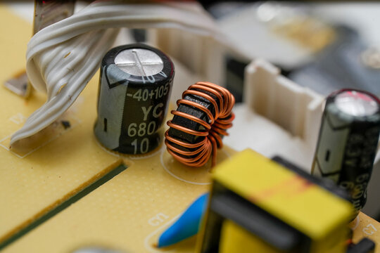 Electric Circuit With ic Close Up Photos