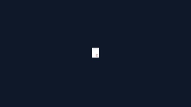 Minimalist White Rectangle Pulsing Animation on Dark Navy Background.