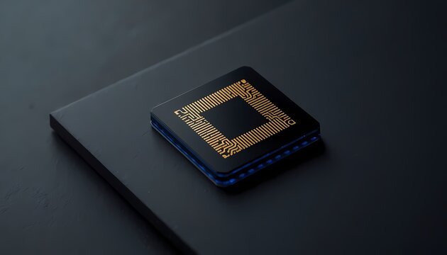  Photonics Quantum Computing Microchip with Gold Waveguides