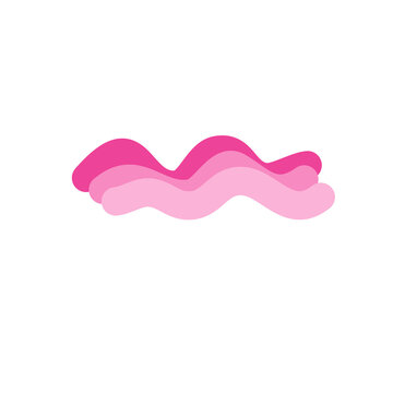 pink wavy abstract