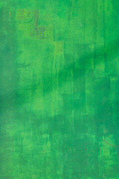 Abstract Close-Up of Weathered Green Metal Surface