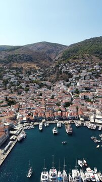 aerial view of Hydra Island