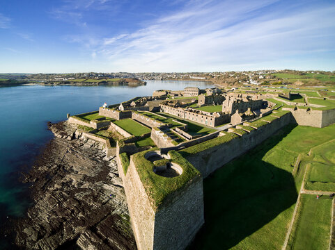 Charles Fort Military Fortress on an exposed coastal bluff, Kinsale, County Cork, Ireland