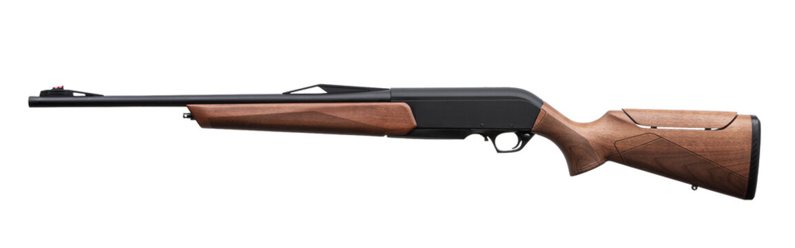 Modern semi automatic hunting rifle view