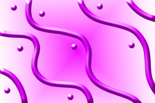 Glossy Magenta Squiggles and Spheres Texture
