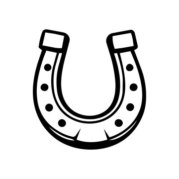 Lucky Horseshoe Hand Drawn Illustration