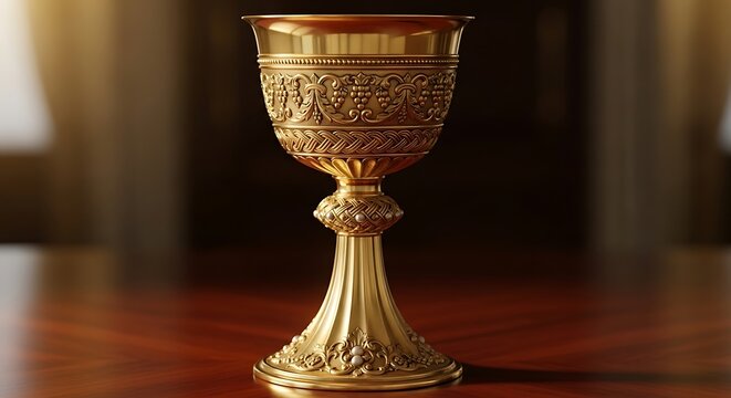 antique candlestick on a wooden table