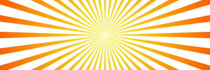 Obraz premium Intense yellow and orange sunburst background, with radiating light, beams, creating a, warm and energetic, atmosphere summer themed, posters and digital applications