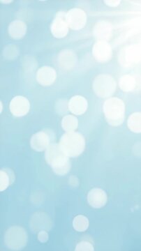 Abstract Blue Background with Soft Bokeh and Light Flares