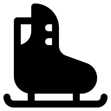 ice skate icon illustration