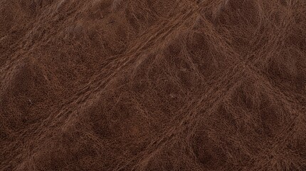 Obraz premium Close up of brown leather texture with natural grain details