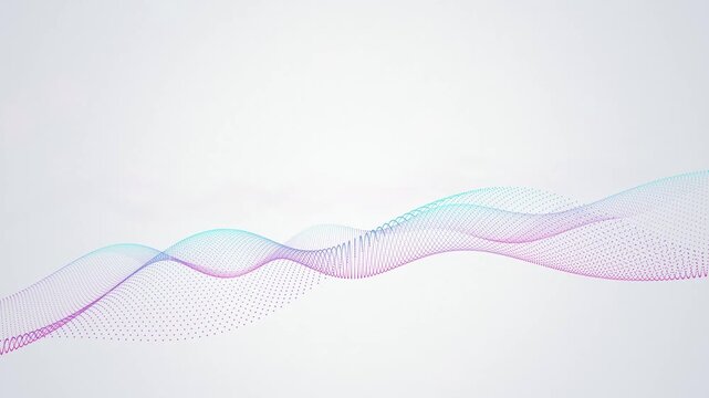 Double layer particle wave glowing dots seamless loop background