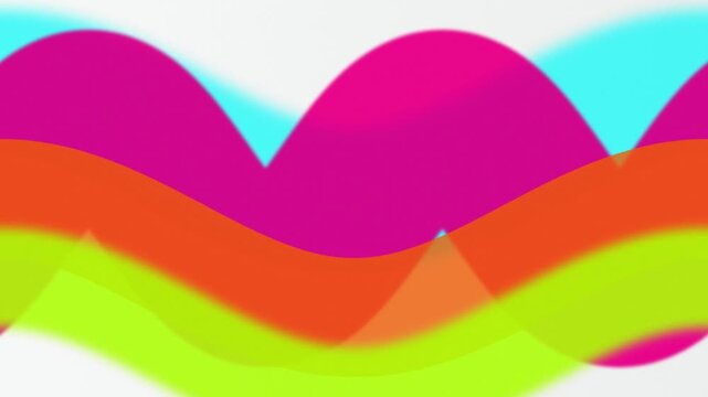 Sine wave vector lines seamless loop motion background