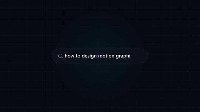 User Typing Search Query Into Browser Bar on Dark Digital Interface