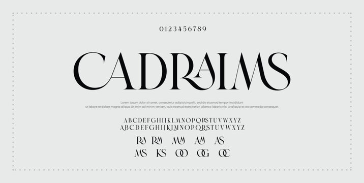 Beauty Luxury font alphabet logo. Typography beautiful fashion elegant classic letters serif italic fonts decorative wedding vintage blossom logos. vector illustration.