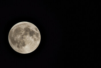 Full moon against black night sky © dslr-user61
