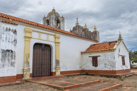 Colonial church in the village of Moruy, Falc&oacute;n State, Venezuela. Center of Coro Caribbean Heritage.