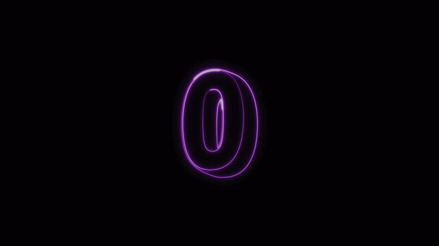  5 Counting Down Animation with Black Background 4K HighQuality Countdown Timer VFX