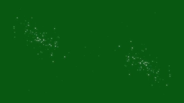 Glitter white glowing fairy sparklelight streak motion,magical glitter dust burst,luminous stars,fantasy pixie dust effects,green screen background,smooth magical glow, 4k