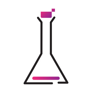 Ikon botol laboratorium