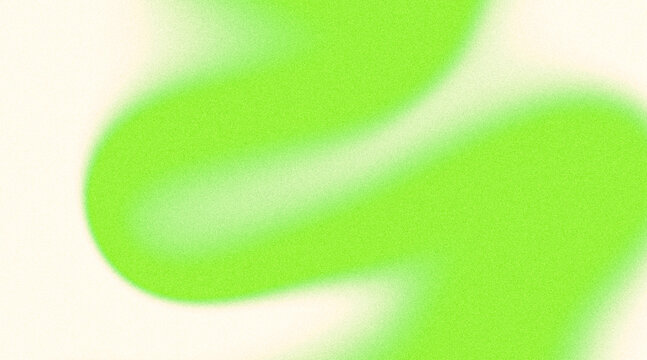 Abstract Lime Green Grainy Gradient Wave Background, Vibrant Blur Fluid Noise Texture Wave Banner on Off-White for Modern Poster, Y2K Website Header, and Aesthetic Social Media Cover