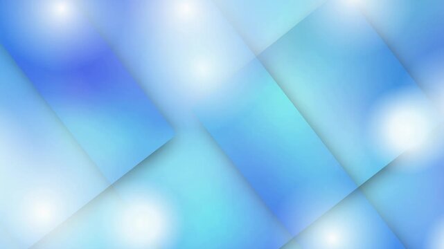 Blue geometric abstract light pattern 4K