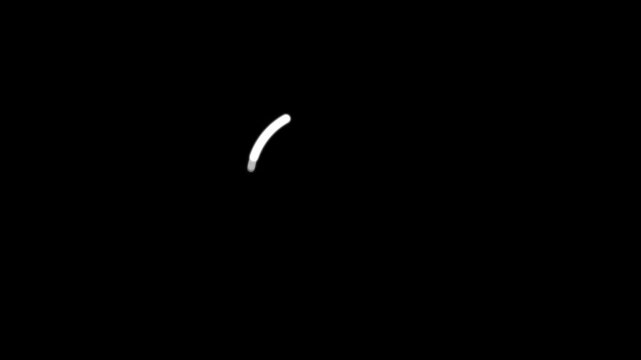 Circular loading bar indicator, loading and buffering animation. 