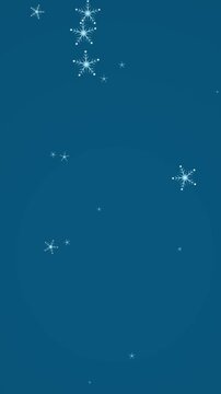 Animated video depicts a continuous falling motif for Christmas tradition.