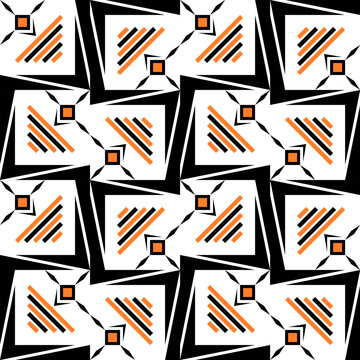 Abstract Geometric Art Deco Style Pattern Background