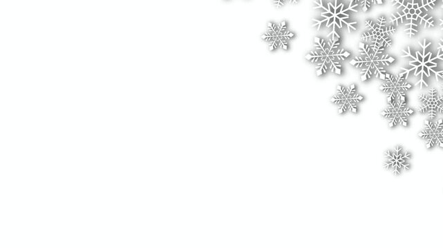 Elegant Winter Snowflake Pattern 4K