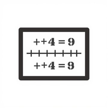 Mathematical Equation on Digital Tablet for Education or Learning