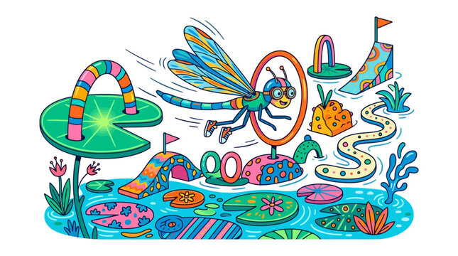 WhimsicalFantasyGardenWithMagicalInsectsAndPlayfulElements.
